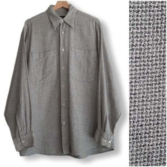 Hugo Boss Other - BOSS Hugo Boss / Soft Woven Button Down Shirt Grey Men's Sz M